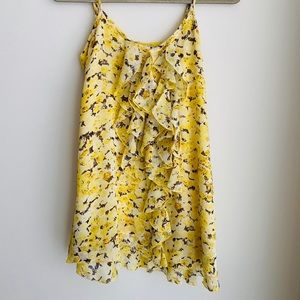 Yellow spaghetti strap sundress